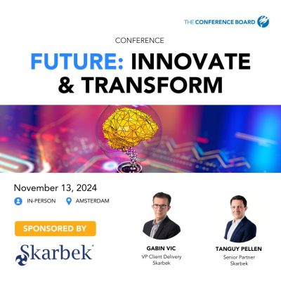 Unlock Breakthrough Digital Innovation with Skarbek at The Conference Board Europe’s “Future: Innovate & Transform”! image